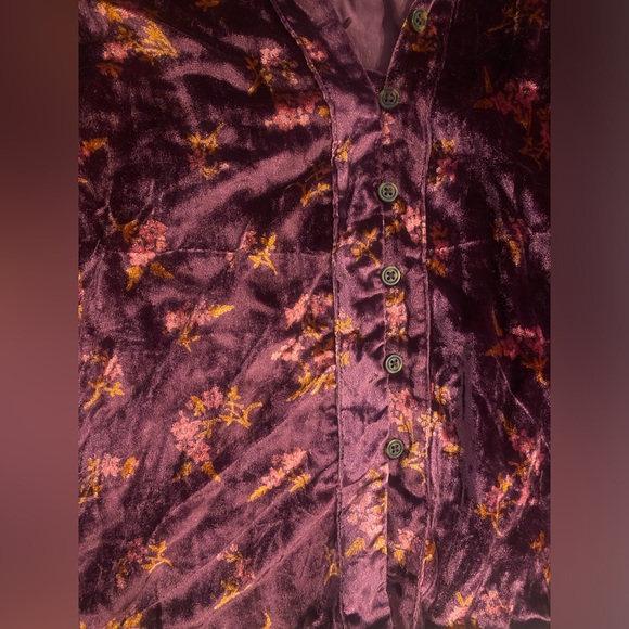 NWT Anthropologie by Pilcro Velevt Keira Collared Button-Front Blouse - Picture 7 of 10